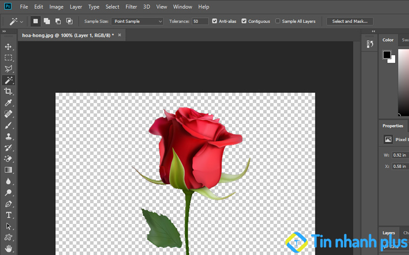 hướng dẫn tách nền đen trong photoshop