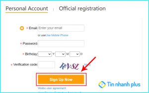 cách đăng ký thành công tài khoản weibo bằng gmail
