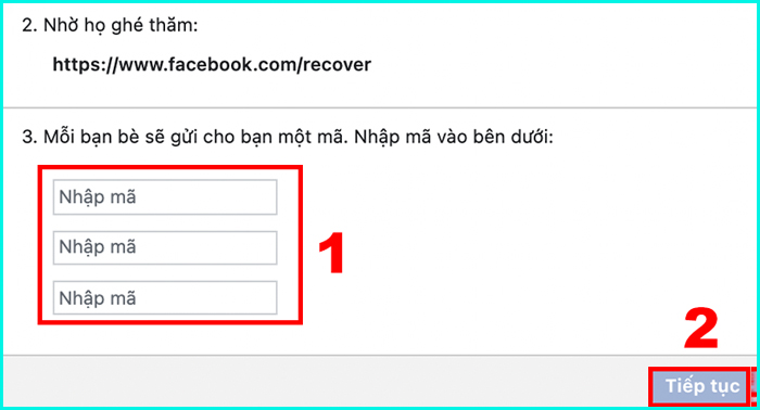 Cách lấy lại Facebook không cần mã xác nhận