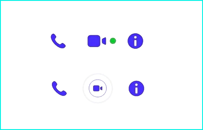 biểu tượng video call nhấp nháy trên messenger