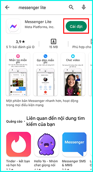 cách tải facebook lite cho android