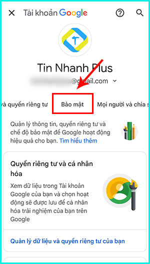 cách thay đổi số điện thoại gmail bằng điện thoại