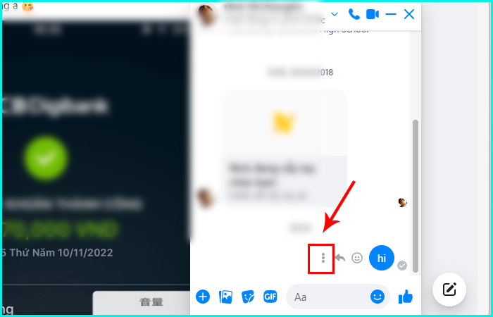 cách thu hồi tin nhắn messenger trên máy tính