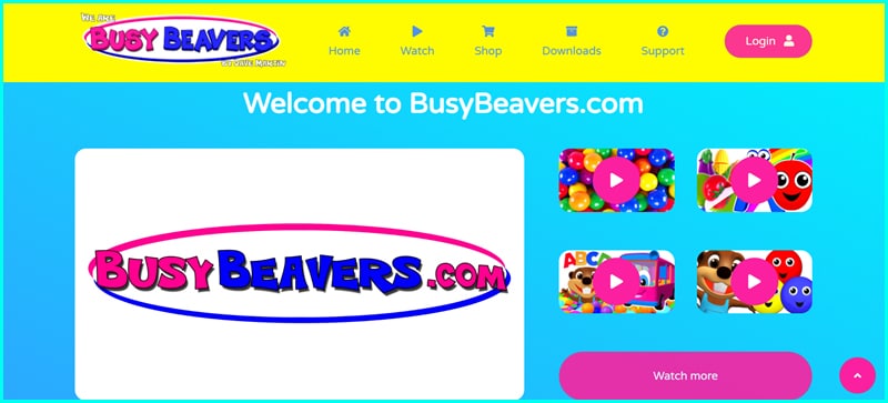 Busy Beavers - Website học tiếng Anh cho trẻ em