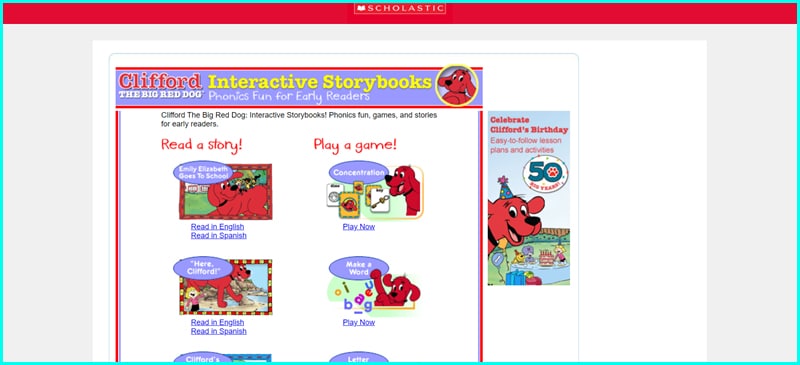 Scholastic - Website học tiếng Anh cho trẻ em