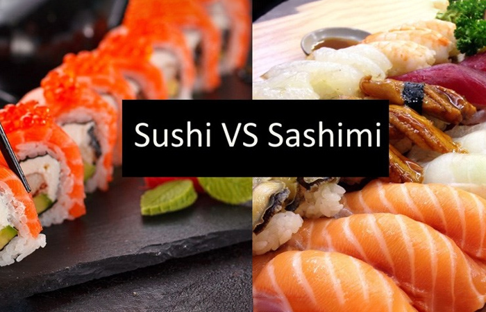 Cách phân biệt sashimi và sushi