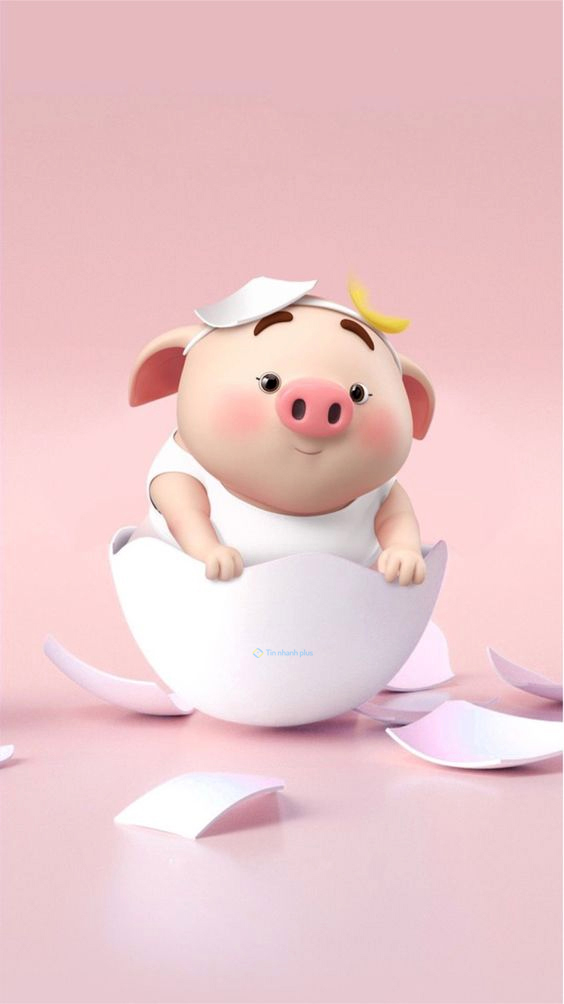 Hình nền con Lợn cute cho điện thoại